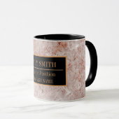 Name des modernen Marmorgeschäftes Tasse (VorderseiteRechts)