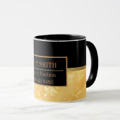 Name des modernen Marmorgeschäftes Tasse (VorderseiteRechts)
