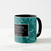 Name des modernen Marmorgeschäftes Tasse (VorderseiteRechts)