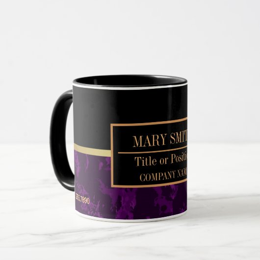 Name des modernen Marmorgeschäftes Tasse (Vorderseite Links)