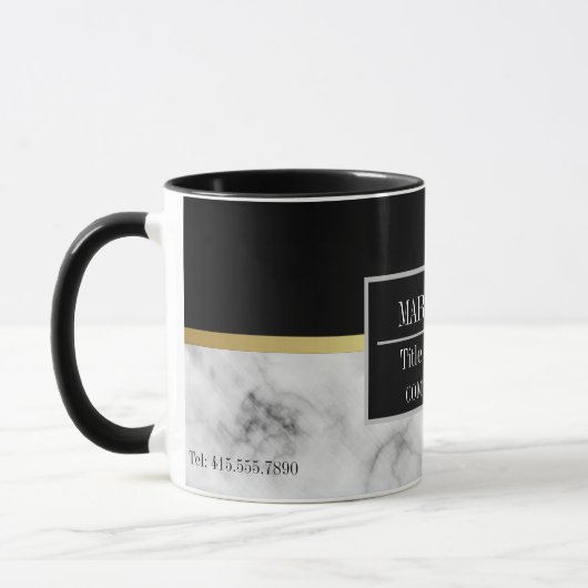 Name des modernen Marmorgeschäftes Tasse (Links)