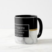 Name des modernen Marmorgeschäftes Tasse (VorderseiteRechts)