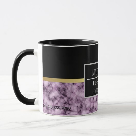 Name des modernen Marmorgeschäftes Tasse (Links)