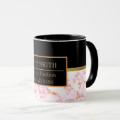 Name des modernen Marmorgeschäftes Tasse (VorderseiteRechts)