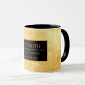 Name des modernen Marmorgeschäftes Tasse (VorderseiteRechts)