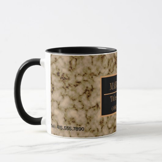 Name des modernen Marmorgeschäftes Tasse (Links)