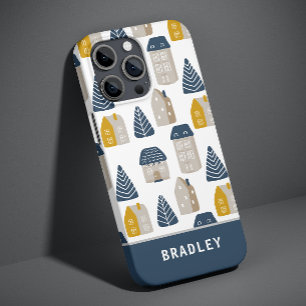 Name des modernen Minimalistischen Hauses Wasserfa Case-Mate iPhone 14 Hülle