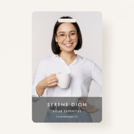 Name des modernen Mitarbeiterunternehmens Ausweis