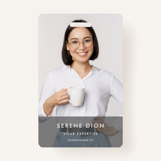 Name des modernen Mitarbeiterunternehmens Ausweis (Vorderseite)