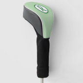 Name des modernen Monogramms Golf Headcover (angewinkelt)