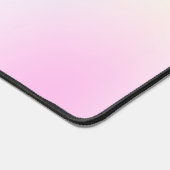 Name des modernen rosafarbenen Monogramms Schreibtischunterlage (Ecke)