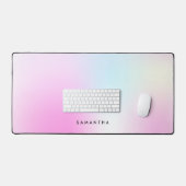 Name des modernen rosafarbenen Monogramms Schreibtischunterlage (Tastatur & Maus)