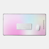 Name des modernen rosafarbenen Monogramms Schreibtischunterlage (Tastatur & Maus)