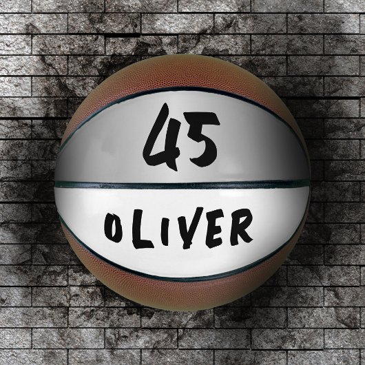 Name des modernen Silver Metallic Players Basketball