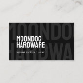 Name des modernen Unternehmens | Sans Serif | Schw Visitenkarte (Vorderseite)