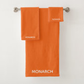 Name des Monarchschmetterlings orange Badhandtuch Set (Insitu)