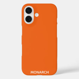 Name des Monarchschmetterlings orange iPhone 16 Hülle