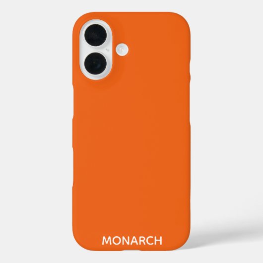 Name des Monarchschmetterlings orange Case-Mate iPhone Hülle (Rückseite)