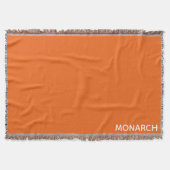 Name des Monarchschmetterlings orange Decke (Vorderseite)