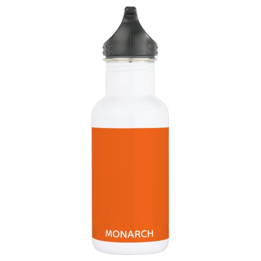 Name des Monarchschmetterlings orange Edelstahlflasche (Rechts)