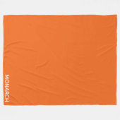 Name des Monarchschmetterlings orange Fleecedecke (Vorderseite (Horizontal))