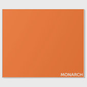 Name des Monarchschmetterlings orange Geschenkpapier (Flach)