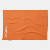 Name des Monarchschmetterlings orange Geschirrtuch (Horizontal)