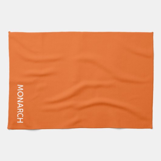 Name des Monarchschmetterlings orange Geschirrtuch (Horizontal)