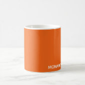 Name des Monarchschmetterlings orange Kaffeetasse (Mittel)