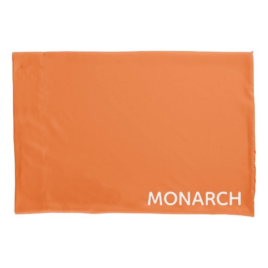 Name des Monarchschmetterlings orange Kissenbezug (Vorderseite)