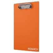 Name des Monarchschmetterlings orange Klemmbrett (Links)