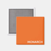 Name des Monarchschmetterlings orange Magnet (Vorderseite/Rückseite)