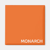 Name des Monarchschmetterlings orange Magnet (Vorne)