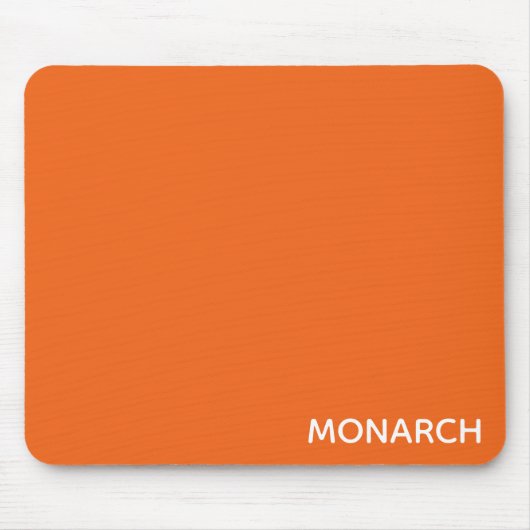 Name des Monarchschmetterlings orange Mousepad (Vorne)