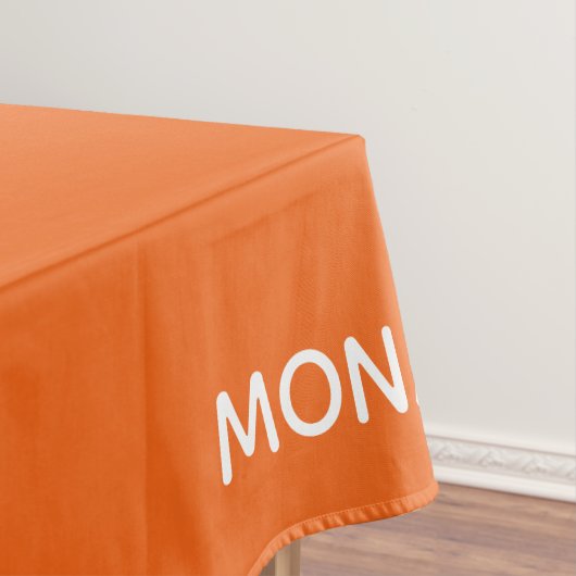 Name des Monarchschmetterlings orange Tischdecke (Beispiel)