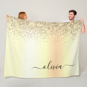 Name des Monogram-Glitzer Fleecedecke