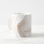 Name des Monogram-Glitzer Kaffeetasse (Vorderseite Links)
