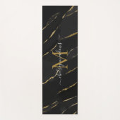 Name des Monogram-Kalligraphie-Skripts aus Gold-Ma Yogamatte (Vorderseite)