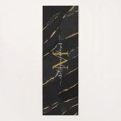 Name des Monogram-Kalligraphie-Skripts aus Gold-Ma Yogamatte (Rückseite)