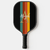 Name des Monogram-Skripts für klassische Retro-Str Pickleball Schläger (Rückseite)