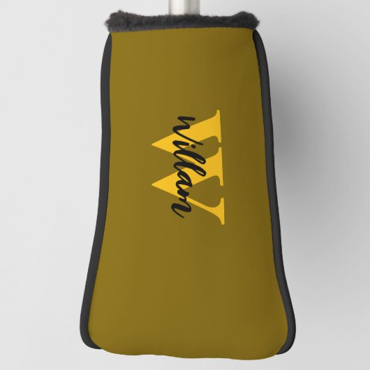 Name des Monogram-Skripts Golf Headcover (Rotieren 90)
