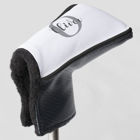 Name des Monogram-Skripts Golf Headcover (3/4 Vorderseite)