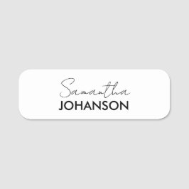 Name des Monogramm-Skripts | Modern Minimalistisch Namensschild