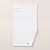 Name des Monogramm-Skripts | Moderne Minimalistisc Badhandtuch Set (Handtuch)