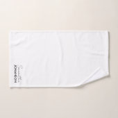 Name des Monogramm-Skripts | Moderne Minimalistisc Badhandtuch Set (Handtuch)