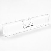 Name des Monogramm-Skripts | Moderne Minimalistisc Namensplakette