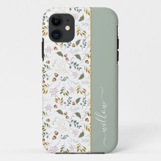 Name des Monogrammes aus dem Herbst modern Case-Mate iPhone Hülle