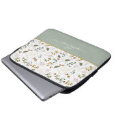 Name des Monogrammes aus dem Herbst modern Laptopschutzhülle (Vorne Knopf)