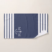 Name des Monogrammes der Nautischen Marine Badhandtuch Set (Handtuch)