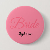 Name des Monogrammes des Bride-Brautparty Custom W Button (Vorderseite)